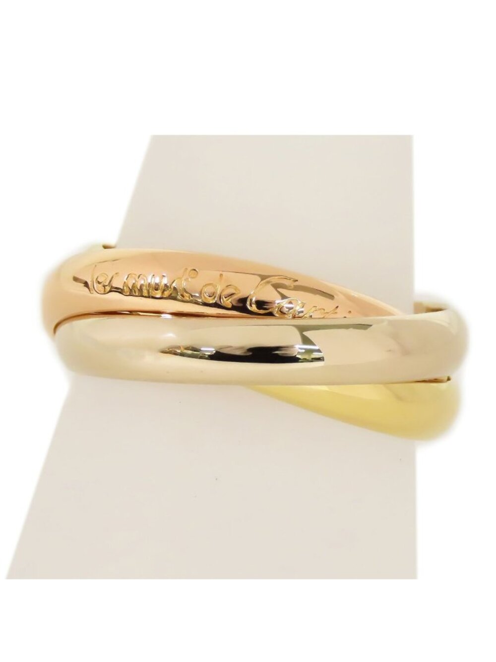 Cartier Trinity MM Classic Three Color Gold 56 Ring
